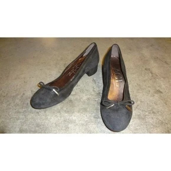 🆕 AGL Attilio Giusti Leombruni Kristin Block Heel Suede Pump Shoes 7.5 - Picture 4 of 11